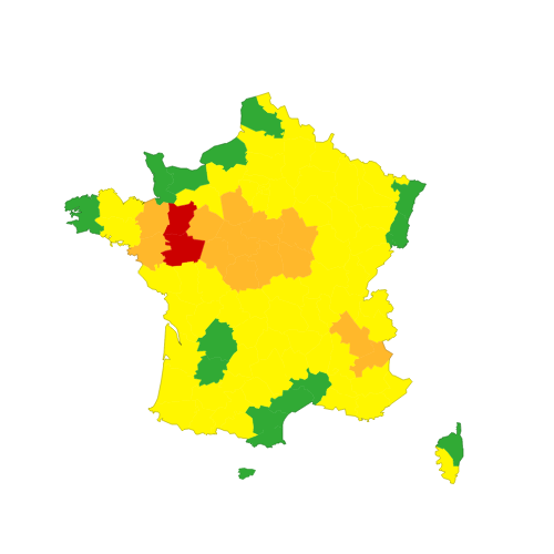 Carte de vigilance de Météo-France