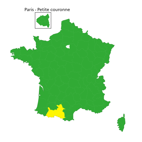 Carte de vigilance de Météo-France
